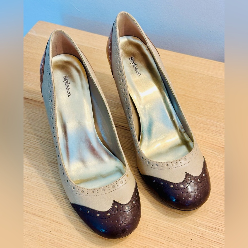 Style & Co. vintage style 40’s spectator heels